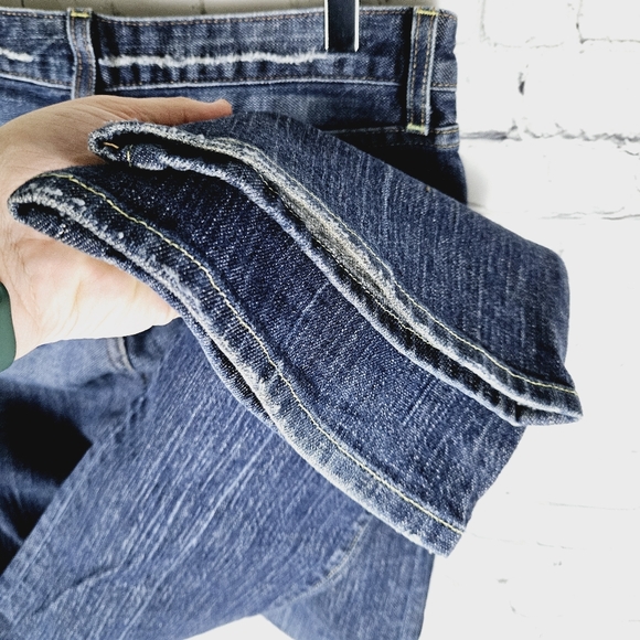 MARCIANO | embellished pocket distressed bootcut mid rise jeans - Picture 6 of 9